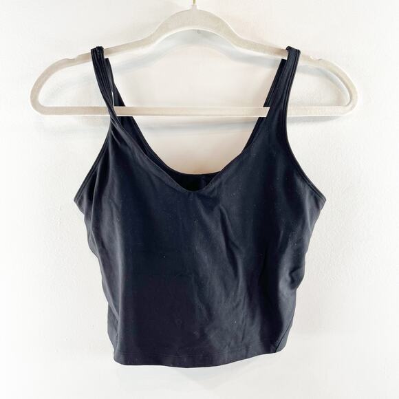 Lululemon Athletica Align Sleeveless V-Neck Cropped Training Tank Top Black 8 - Picture 4 of 7